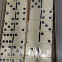 Queensell Dominos Set for Adults  Dominoes - Classic Board Games, Double 6 Dominoes Family Games for Kids and Adults - Double Six Standard Dominos Set 28 Tiles with Wood Case, Juegos de Mesa