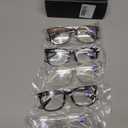 CCVOO Reading Glasses for Women/Men, Eyeglasses, Blue Light Readers for Women/Men, Computer Eye Glasses, Cheaters (2 Black/ 2 Transparent/ 1 Turtle) +1.25