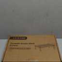 TV/Monitor Riser Desktop Stand, Flat Screen, Sturdy Metal Laptop Computer Shelf for Printer, iMac, 3 Height Adjustable PC with Mesh Platform , 2 Pack