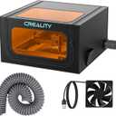 Creality Laser Engraver Enclosure 2.0 with Vent, Isolate Smoke Laser Cutting Machine Protective Cover with Eye Protection, Against Noise,Suitable for Creality or All Laser Engraver,28.3*28.3*15.7inch