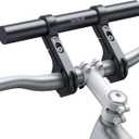 Lamicall Bike Handlebar Extender - 7.9" Long Aluminum Alloy Handlebar Extension with Two Mounting Clamp Bracket, for Bicycle and Motorcycle Handlebars with Diameter of 0.875" to 1.34"
