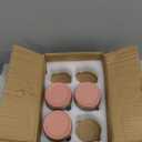 NETANY 6-pack 16oz Glass jars with Airtight Lids, Overnight Oats Containers with Lids, Wide mouth Mason Salad jars, Glass Food Storage Containers for Snacks Yogurt Spice Sugar-Pink