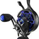 Piscifun ICX Frost Ice Fishing Reel, Innovative Structure Design, Magnetic Drop System Inline Ice Reel, No line Twist, Large Spool Diameter, 7+1 Shielded BB, 2.7:1 High Speed Ratio