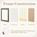 VIOLABBEY 12x16 Sliver Picture Frame, Vintage Frames without Mat