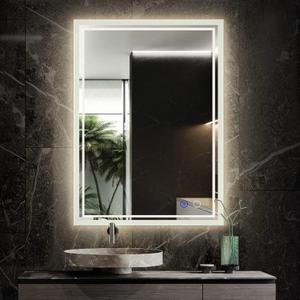 32"x 24" LED Bathroom Mirror,Led Mirror for Bathroom,Bathroom Mirror with Lights,Backlit Mirror,Anti-Fog,Dimmable,CRI90+,Touch Button,Water Proof,Horizontal/VerticalWall Mounted (32"L x 24"W)