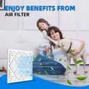 Chenzhit (6 Pack) 21x21x1 Air Filter, MPR 1900 & FPR 10, MERV 13 Pleated Air Filter (Actual Size: 20.75x20.75x0.75 inch)