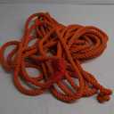 1 Inch 56 Feet Macrame Cord, Cotton Cord Rope String 3 Strands Twisted Braided Thick Macrame Cord [for Crafts Wall Plant Hangers] - Orange