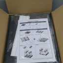 NADAMOO Expandable Under Sink Organizer 2-Tier Black Metal Storage Shelf, Adjustable Under Cabinet Organizer for Kitchen & Bathroom, Space-Saving Rack for Cleaning Supplies & Laundry Essentials