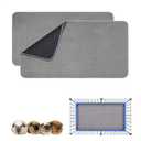 Guinea Pig Cage Liner, 2 Pack - Washable, Reusable, Leakproof Fleece Bedding Pads for Small Animals with Anti-Slip Bottom - for 15''x29'' Area, Gray