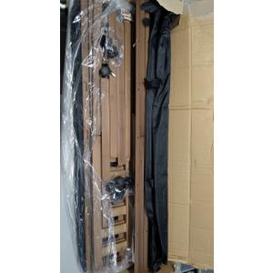 2 Pack Bamboo Under Bed Storage with Wheels, 39x20x7.8 Lager Under Bed Storage Containers (Brown)