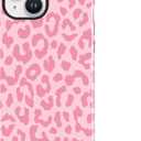 SAKUULO Magnetic for iPhone 13 Case Hot Pink Leopard Print Pattern [Compatible with MagSafe] Wireless Charge Strengthen Protection Cover, Hot Pink Leopard (6.1")