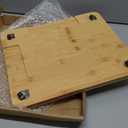 Bamboo Kitchen Appliance Sliders, Sliding Tray for Coffee Maker, Countertop Appliance Slider with 360 Rolling Wheels, Counter Slider Tray for Coffee Pot, Kitchen Aid Mixer (14" x 12")