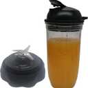 Easy Twist Extractor Blade with 24oz cup and lid for NutriBullet Blender ComboNBF10500/ NBF70500/ZNBF30400Z/ZNBF30500Z/NBF50400 (1, 24oz cup with Twist Extractor Blade)