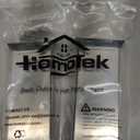 HOMOTEK 2 Pack Kickdown Door Stopper for Bottom of Door, Magnetic Foldable Door Stop with Self Adhesive, Heavy Duty No Drilling Portable Door Stoppers, Brushed Stainless Steel