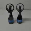 O2COOL Deluxe Handheld Battery Powered Water Misting Fan (Grey) 2 Pack