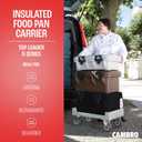 Cambro Insulated Food Pan Carrier - 8 Inch Deep Hotbox and Food Warmer for Catering & Transport - Top Load S-Series (Black)