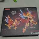 TIALLOW Fire Phoenix Mech Sets 2in1 Building BlocksTransforming Robot Building Kits with Vermilion Bird ModelChristmas Birthday Gift for Adults Kids Boys Ages 8-14531 Pieces (Vermilion Bird), Large