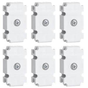 Weysat 6 Pcs Joiner Plates Set Closet Support Brackets Parts Shelf Organizer Joiner Plate Connectors for Shelf Organizer Grid Wall Clamps Grid Connectors