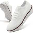 DLWKIPV Mens Slip On Sneakers Walking Tennis Shoes Running Gym Athletic Workout Non Slip Fashion Casual Lightweight Breathable Soft Sole Mesh (11, Z1 White)