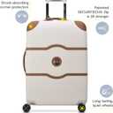 DELSEY PARIS Chatelet Air 2.0 - Hardside Checked Luggage 28 Inch Large - TSA Lock - 360 Spinner Wheels- Polycarbonate Travel Suitcase, Angora