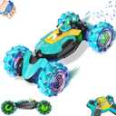 Gesture Sensing RC Stunt Car,Remote Control Car Toys for Ages 5-13,4WD All-Terrain with 360 Flips & LED Music Show,3-6 Year Old Boy Birthday Gift,Indoor/Outdoor Play & Gifts for Boys Toys Age 8-10 (Blue)