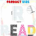 4 Pcs Reading Corner Decor for Classroom, 9 Inch Wooden Composition Notebook Letter Decor, Reading Corner Sign, Back to School Classroom Decor Perfect for Reading Rooms, School Libraries, 9 x 6.3 x 0.6 inches