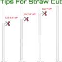 HiVisible 2 Hydroflask Straw Replacement Hydro Flask Straw Replacement Straw for Hydroflask 32 oz 40 oz 64 oz (2 Hydroflask Straws)