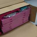 Pink Villa Playset for Girls Ages 3-7, 4-Story 10-Room House with 2 Dolls, Furniture & Accessories, Pretend Play Toddler Toy, Birthday Gifts for Kids 3-8