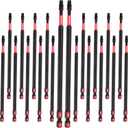 GEINXURN 20Pack Impact Tough #25 Torx 6 in. Insert Driver Bits, Magnetic T25 Head Power Bits, S2 Alloy Steel T25 Screwdriver Bits Set Bulk