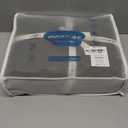 MooMee Bedding Sheet Set 100% Washed Cotton Linen Like Textured Breathable Durable Soft Comfy (Solid Olive Green, Queen)