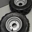 2 Pack of 145/70-6 6inch Tubeless Tires Wheels with Rim Suitable for ATV, Go-Kart, Mini Bike, ATV, Lawn Tires