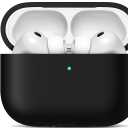 R-fun for AirPods Pro 3 Case (2025), Soft Silicone Protective Case Cover Compatible with Apple AirPods Pro 3rd Generation (USB-C Cable) for Women Men with Cleaning Kit and Keychain, Black