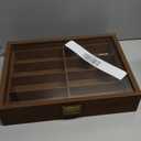 LYAFNG Sunglasses Organizer Wooden Sunglasses Organizer Box 8 Grids Handheld for Family Room Exhibition for Storing Glasses