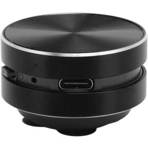 Bluetooth Bone Conduction Speaker, Portable Wireless Speaker with Suction Cup Stereo Bass & FM Radio Bathroom Mini Size Cordless Music Player for Home,Travel,Outdoor (Black)