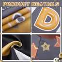 Graduation Door Decoration Class of 2026 Gold Graduation Backdrop Decoration for College High School with Tinsel Curtain Grad Arch Photo Background Porch Sign for College Party