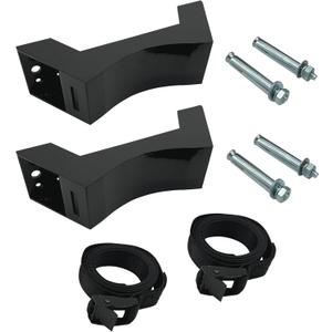 Cylinder Wall Mount Brackets, 2 Pack, with 2 Expansion Mounting Bolts, Easy Install, Durable ABS Plastic with 59" Straps, Propane Tank Holder/Nitrogen Tank Holder/Oxygen Tank Holder, (Black)