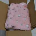 Pink Christmas Stockings Set of 6 - Lage Elegant Faux Fur Xmas Stockings with Silver Christmas Tree Snowflake Designs, Pink Christmas Decoration for Holiday Party Home