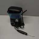 TUREWELL Water Flossing Oral Irrigator, 600ML Dental Teeth Cleaner 10 Adjustable Pressure, Electric Oral Flosser for Braces, 8 Replacement Jet Tips for Family (Black)