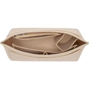 Purse Organizer Insert, Multi-Pocket Handbag Liner in Colors - Beige (Beige, Large size)