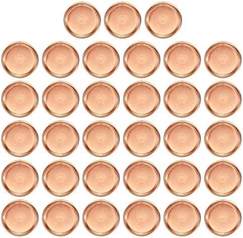 PATIKIL 19mm Plastic Book Binding Discs, 22 Pack Discbound Expansion Discs Plating Round Binder Rings for DIY Notebook Planner, Rose Gold