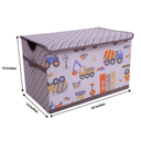 Bacati - Toy Chest Construction Yellow/Orange/Grey/Blue Boys