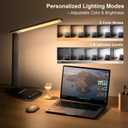 Shinelife LED Desk Lamp for Office Home, Bright Desk Light with USB Charging Port, Adjustable Dimmable Desk Lamps 5 Modes 5 Brightness, Touch Study Lamp for Nail, Craft, Puzzle, Sewing, Study, Black
