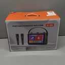 Karaoke Machine for Adults, Built-in 10.1" HD Lyrics Screen, Supports WiFi Bluetooth HDMI USB and TF, Portable Karaoke Player with 2 Wireless Microphones for Home Party Family Gathering (Black)