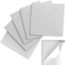 Pokiiulk Classic Baseplates, Peel and Stick Base Plates for Building Bricks, Compatible with Major Brands, Self-Adhersive Base for Bricks 10" x 10", 6 Pack Grey