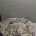 Bedsure Washable Dog Bed Small Medium Size Dog - Rectangle Fluffy Plush Pet Bed Puppy Bed, Comfy Corduroy Fleece and Nonskid Bottom,25x21x7inches,Suitable for Pet Up to 20lbs,Brown