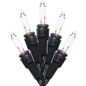 200 Clear Christmas Lights, 66 FT Black Wire String Lights, Commercial Grade Pack of 2 Sets 100 Light, for Indoor and Outdoor Use 