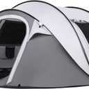 EchoSmile Camping Instant Pop Up Tent, 2/4/6/8/10 Person, Water Resistant Dome, Easy Setup for Camping Hiking and Outdoor, Portable with Carry Bag, 3 Season