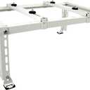 Mini Split Stand Ground Mounting Bracket Pad for 9,000-24,000BTU AC/Heating System/Ductless Air Conditioner,Anti-Vibration Heavy-Duty Vibration Absorber Condenser Adjustable Base 400LBS Load Capacity