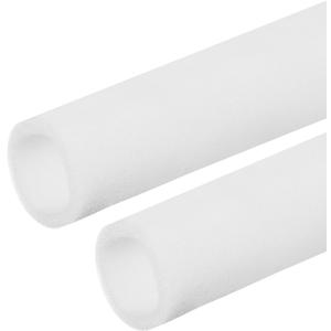 PATIKIL Pipe Insulation Foam Tube, 2 Pack Heat Preservation Foam Pipe Outdoor Wrap Pipe Covers 2-3/4" (70mm) ID x 3-1/2" (90mm) OD x 6.6 ft for Handle Grip HVAC Units, White