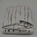 jinchan 95% Blackout Bohemian Moon Phase Print Bedroom Curtains 63 Inch Length 1 Panels White Gold Pole Mouth Rear Label Baby Room Insulated Curtains